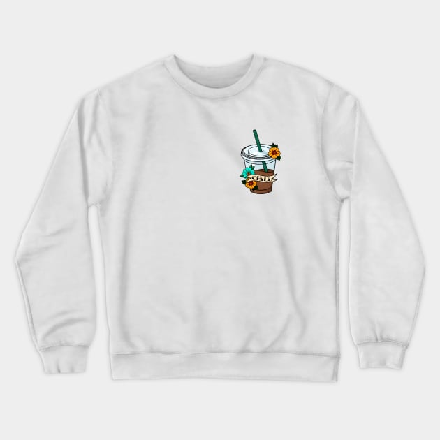 Iced Coffee Chill Crewneck Sweatshirt by HofDraws